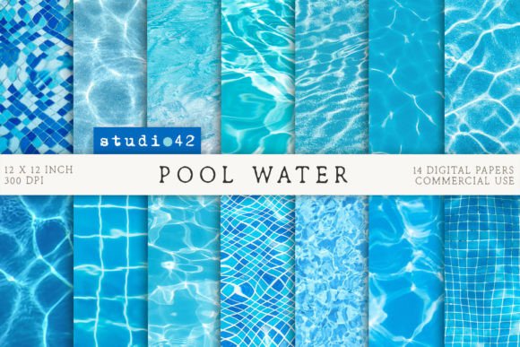 Download Pool Water Digital Printable Papers - Digital printable Collection