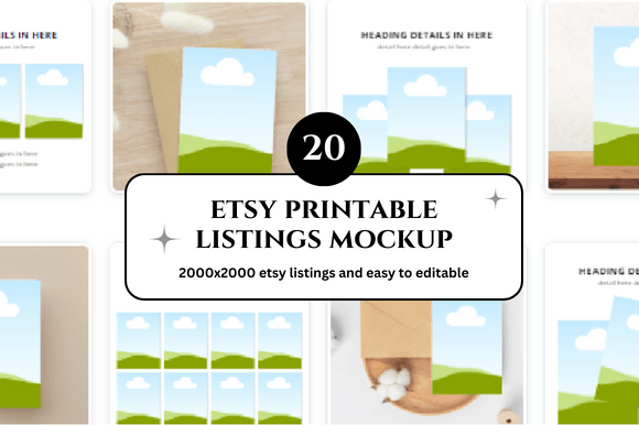 Download Digital Printable Etsy Mockup - Digital printable Collection
