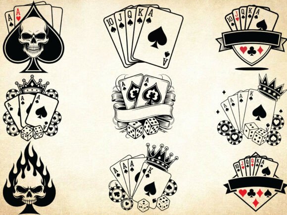 Download Poker Cards Crown Svg Bundle, Royal Svg - Premium Bundle