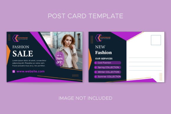 Download Fashion Brand Postcard Graphic Template - Graphic template Collection